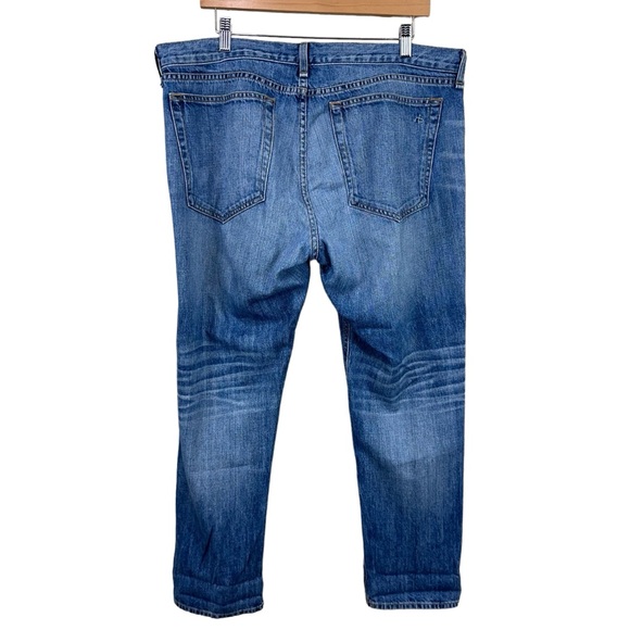 rag & bone Low Rise Boyfriend Jeans in Moss with Holes Sz 31 - Picture 7 of 9